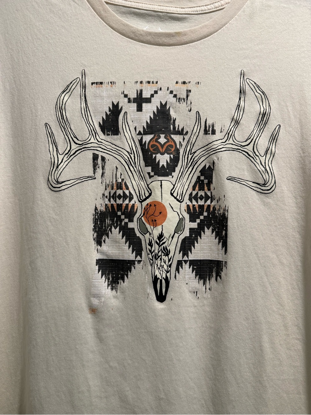 Realtree Cream T-Shirt with White Logo